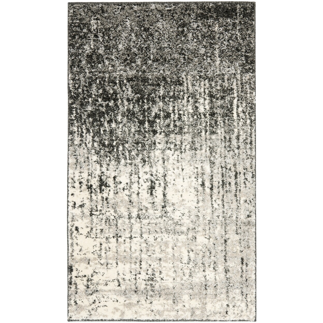 Safavieh Retro Ret2770-9079 Black / Light Grey Rug Area Rug Carpet Geometric