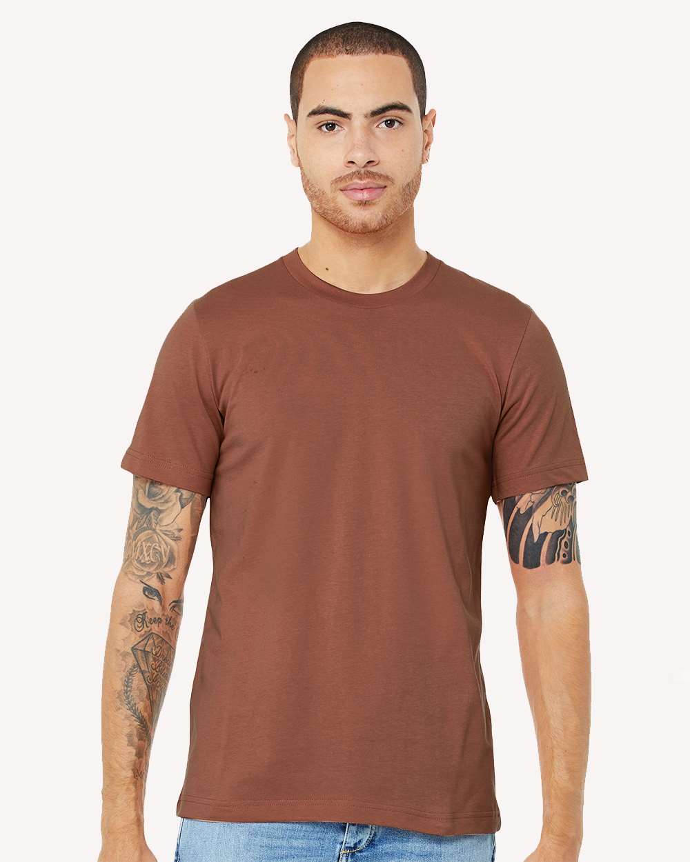 BELLA+CANVAS Men’s Crewneck Jersey Short Sleeve T-Shirt for Everyday Wear, Gym & Casual Style Premium Tee