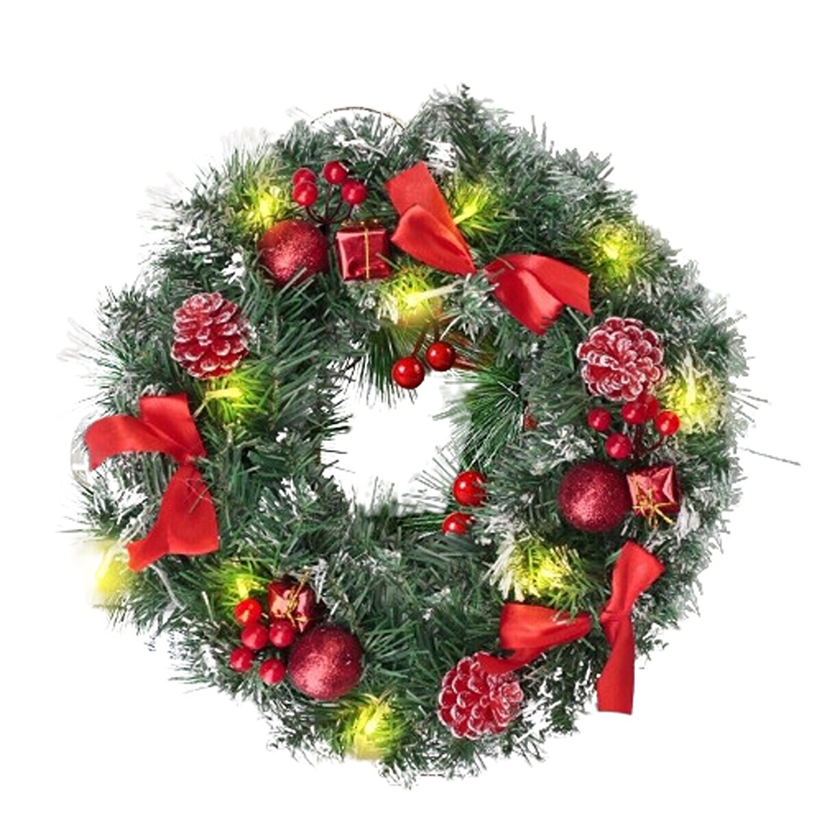 12 Inches Artificial Christmas Wreath Garland Decor