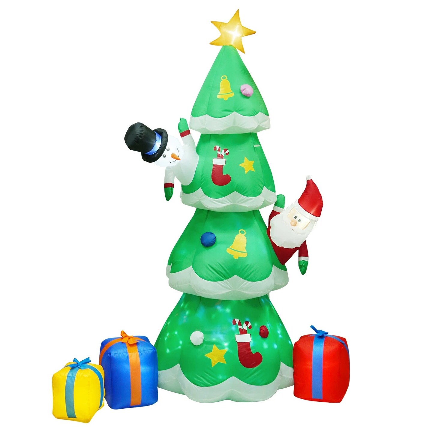 Christmas Inflatable Yard Decoration with LED Lights