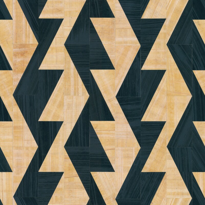 Tempaper Aztec Geo Peel and Stick Peel and Wallpaper Tiger Stripe Black/Tan