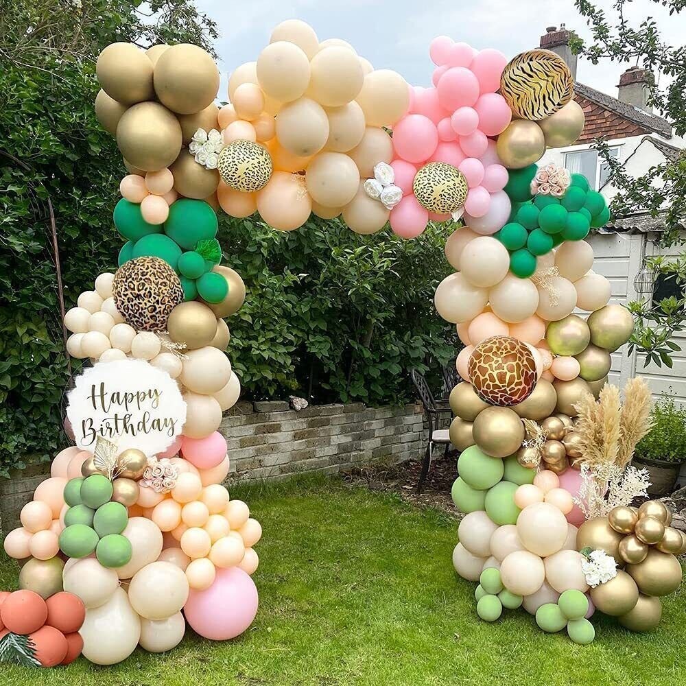 Jungle Safari Balloons Garland Kit for Birthday or Baby Shower Decor