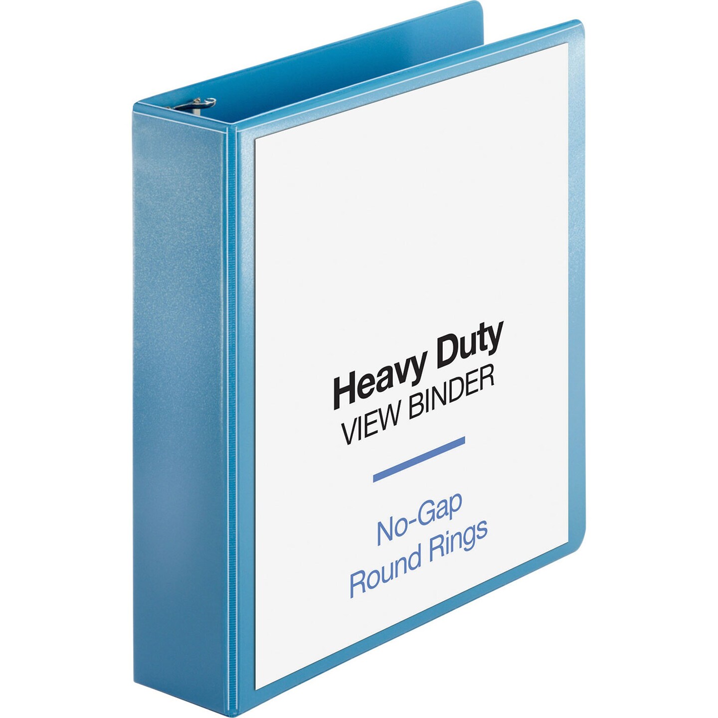 Business Source View Binder, Round Ring, 2&#x22; Cap, Letter-size, Light Blue