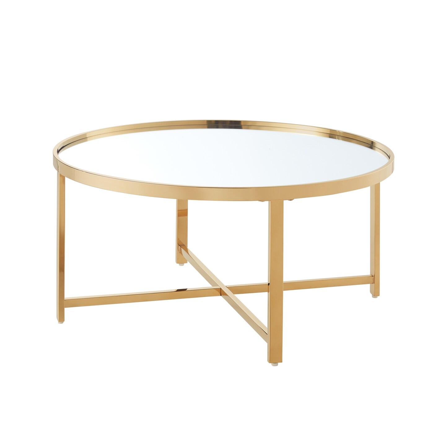 Kamia Coffee Table With Mirrored Top