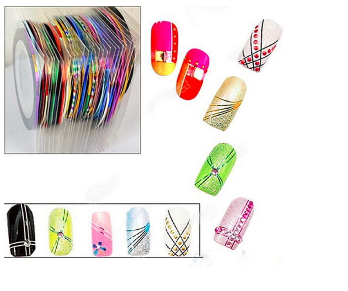 Kitcheniva Nail Striping Tape Line Roll Nail Art Decoration 15 Pcs