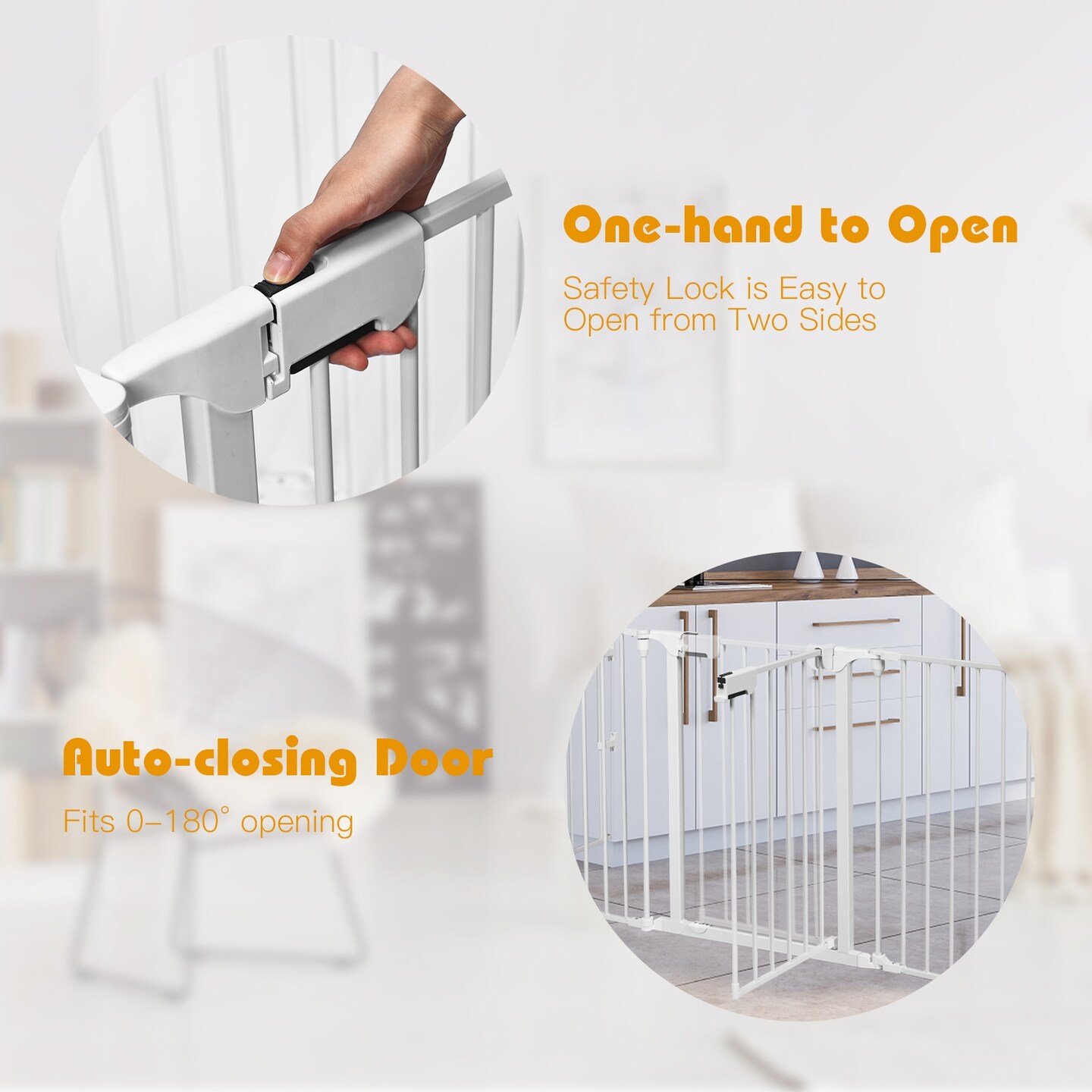 Panel Adjustable Wide Fireplace Fence