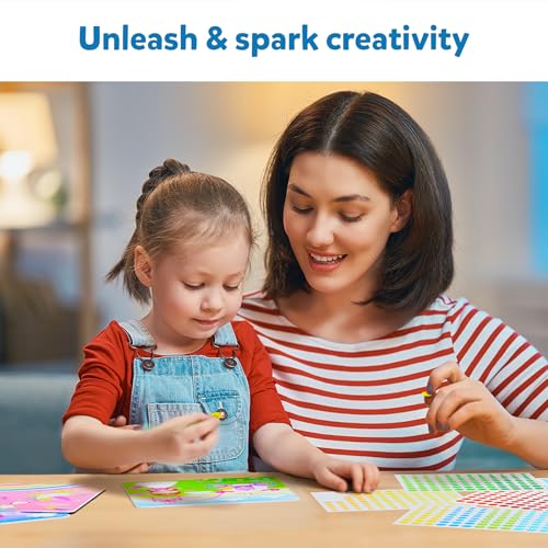 Dot It Unicorns &#x26; Princesses, No Mess Sticker Art for Kids, Craft Kits, DIY Activity, Gifts for Boys &#x26; Girls Ages 3, 4, 5, 6, 7, Travel Toys for Toddlers