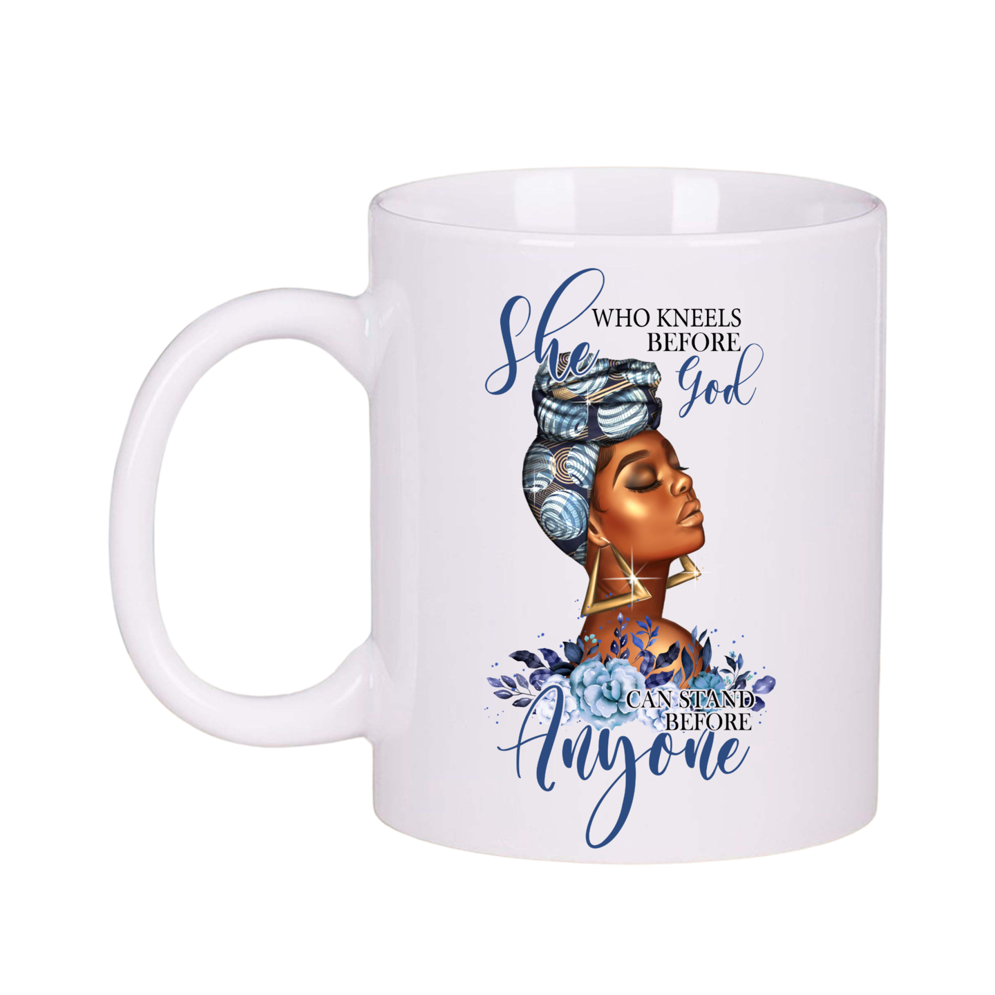 She Who Kneels Before God Christian Faith Inspiration Coffee Tea Mug ...