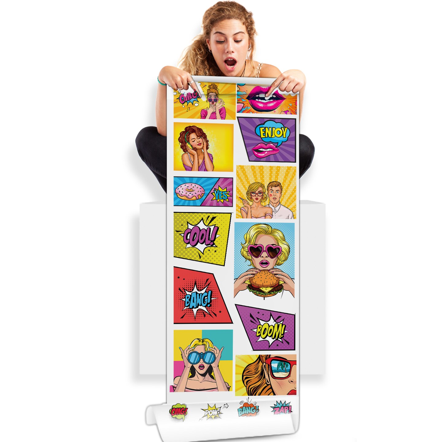 Vibrant Pop Art: DTF (Direct-to-Film) Gang Sheets - 22x60 Wholesales Gang , Bulk DTF Sheets , Ready to Press , Direct to Film Transfer, Personalized Heat Print