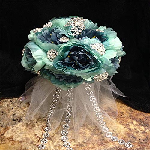 30Ft , 6 Rows Bling Rhinestone Diamond Flower Shape Mesh Ribbon Wrap,Storystore Silver Acrylic Bling Diamond Wrap Ribbon for Wedding, Cake, Vase Decorations, Party Supplies(1 Roll)(Silver Flower Shape)