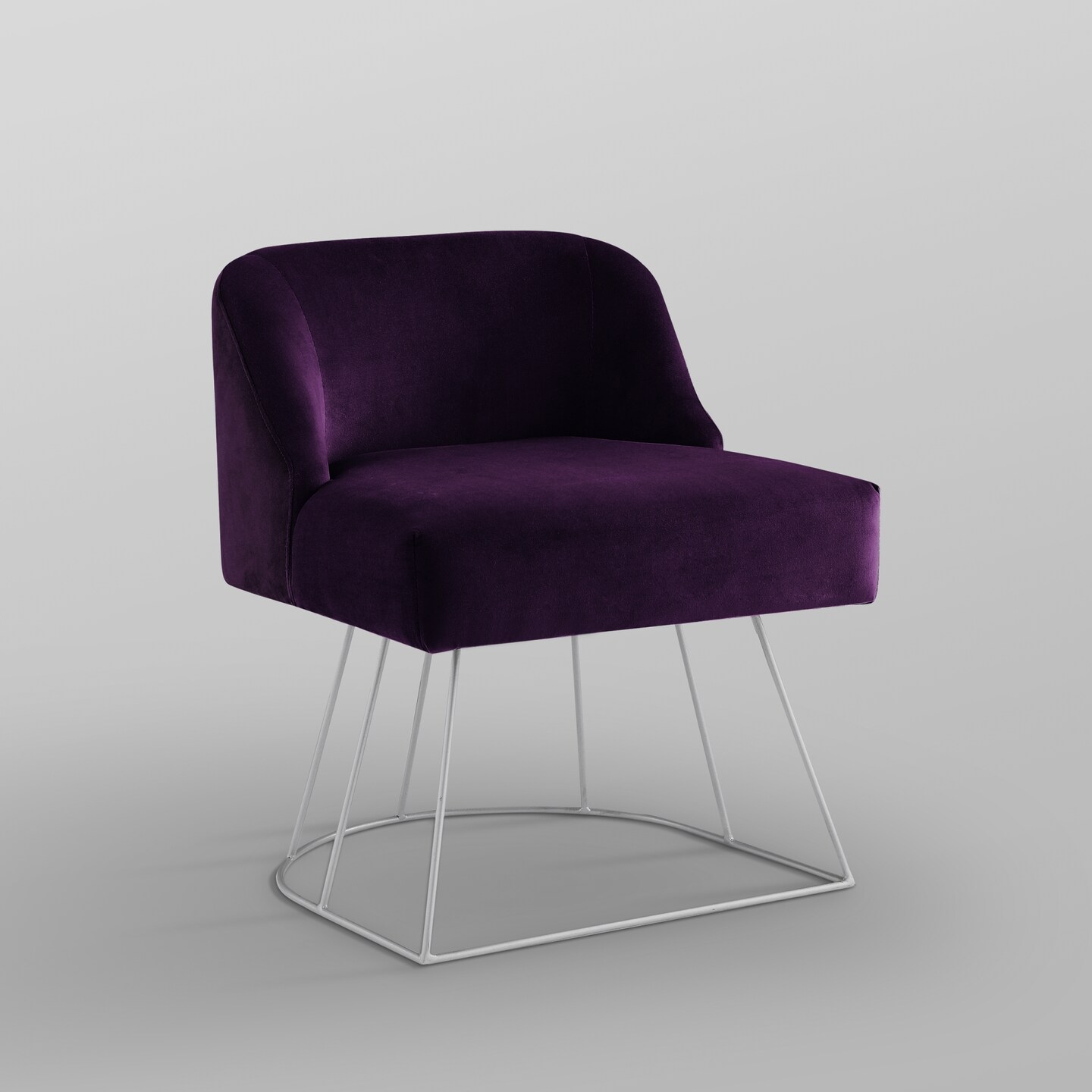 Sonara Velvet Vanity Stool