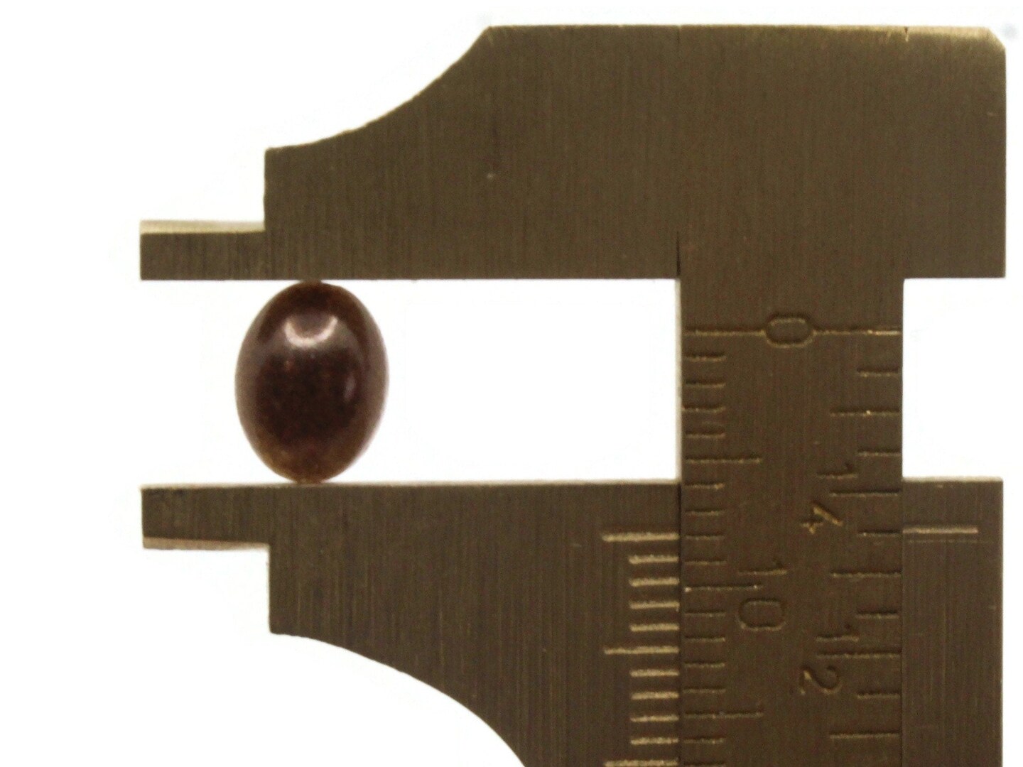 100 8mm x 6mm Brown Pearl Oval Flatback Plastic Cabochons