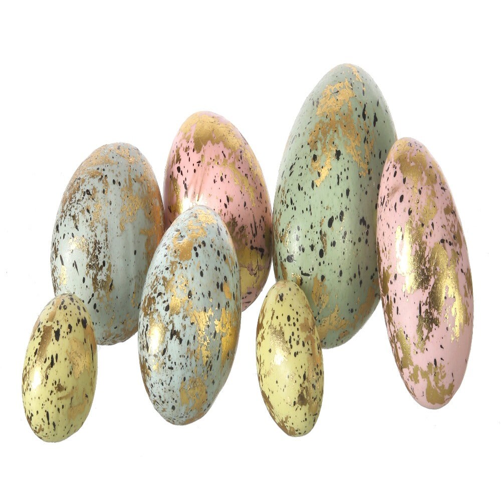Decorative Metallic Easter Eggs