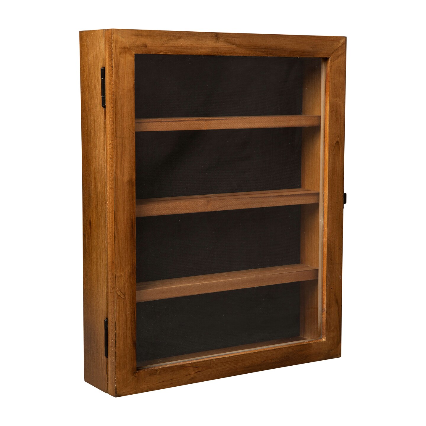 HBCY Creations Medals Display Case - Solid Wood with Acrylic Window - Anti-Theft Lock with 2 Keys - For Mementos and Keepsakes