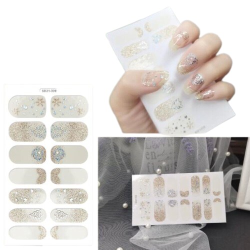 Kitcheniva 14 Styles Nail Art Wraps Full Size Stickers Michaels