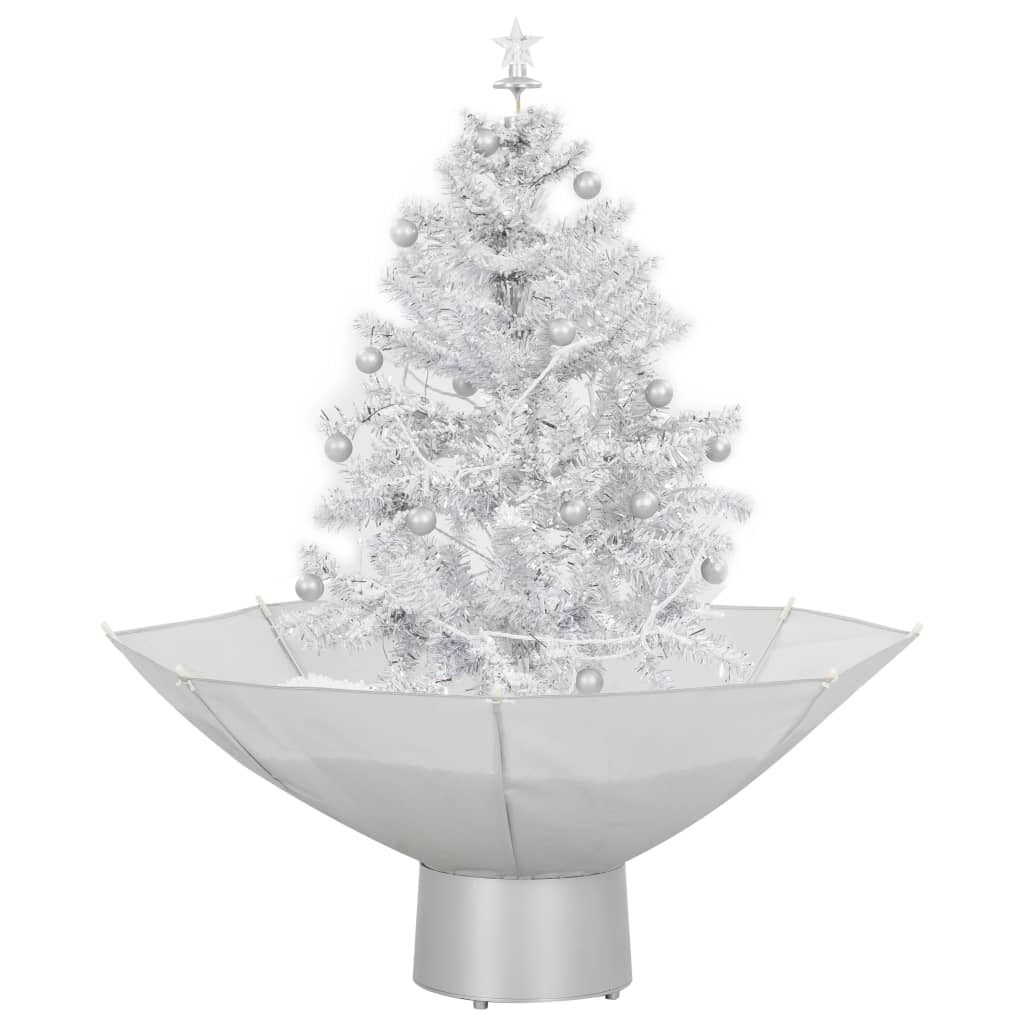 Snowing Christmas Tree with Umbrella Base 2 ft