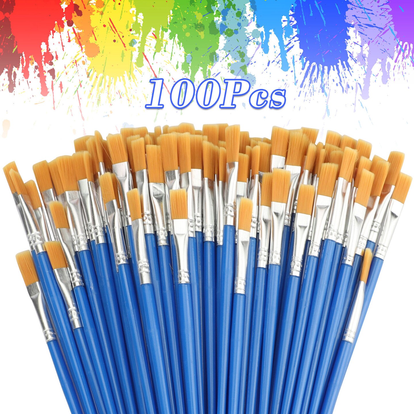 Durable Artist Paint Brushes 100 pcs