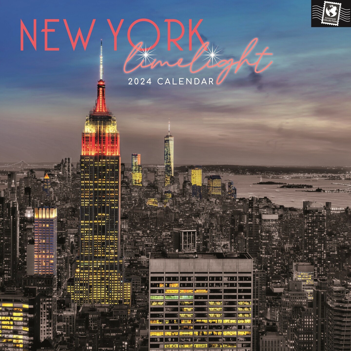 2024 Square Wall Calendar, New York Limelight, 16-Month Passport Collection Theme with 180 Reminder Stickers (12x12 In) | Michaels