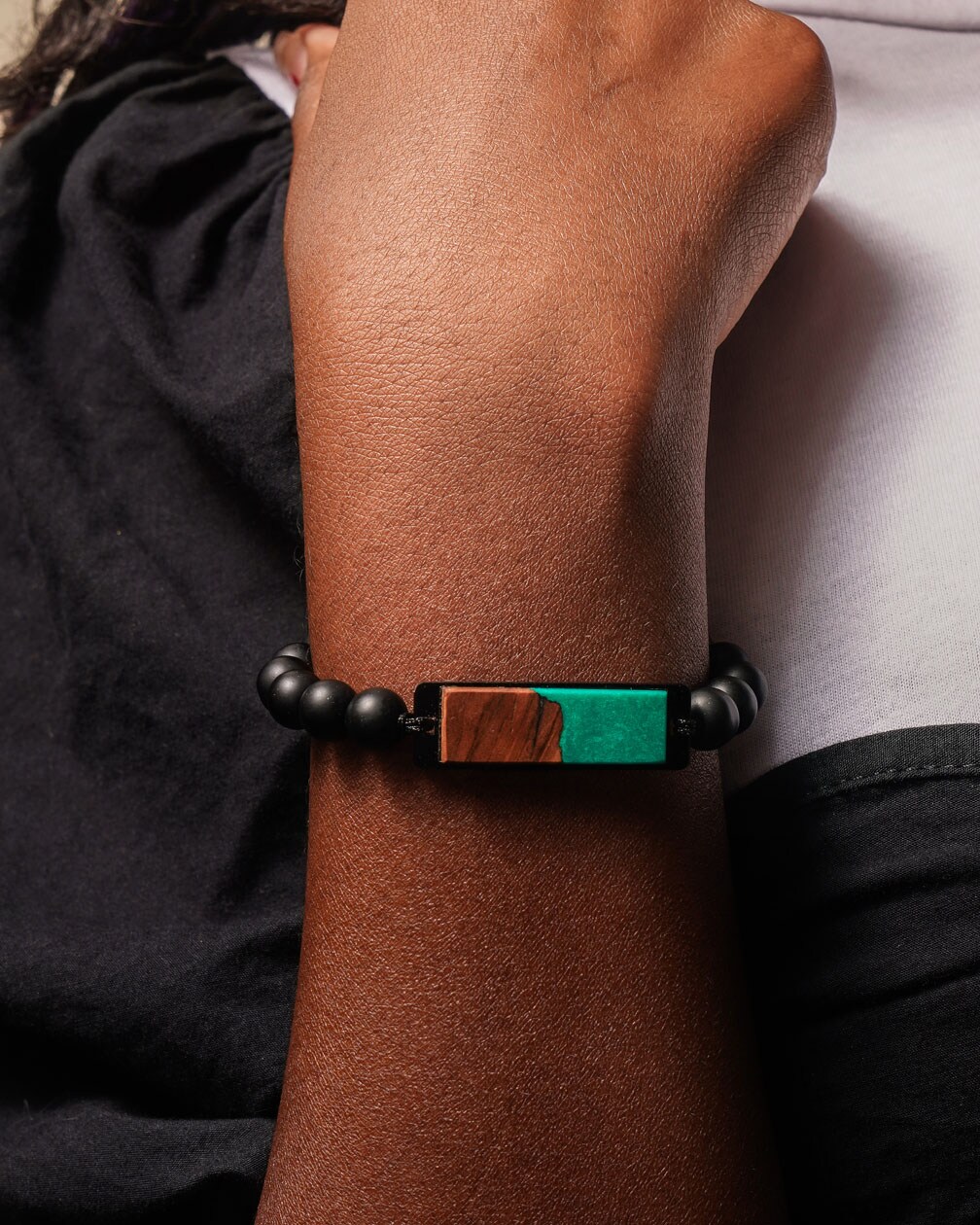 ブレスレット Miu Miu Emerald Green Fabric Bracelet Miu Miu Emerald Green Fabric Bracelet | italist