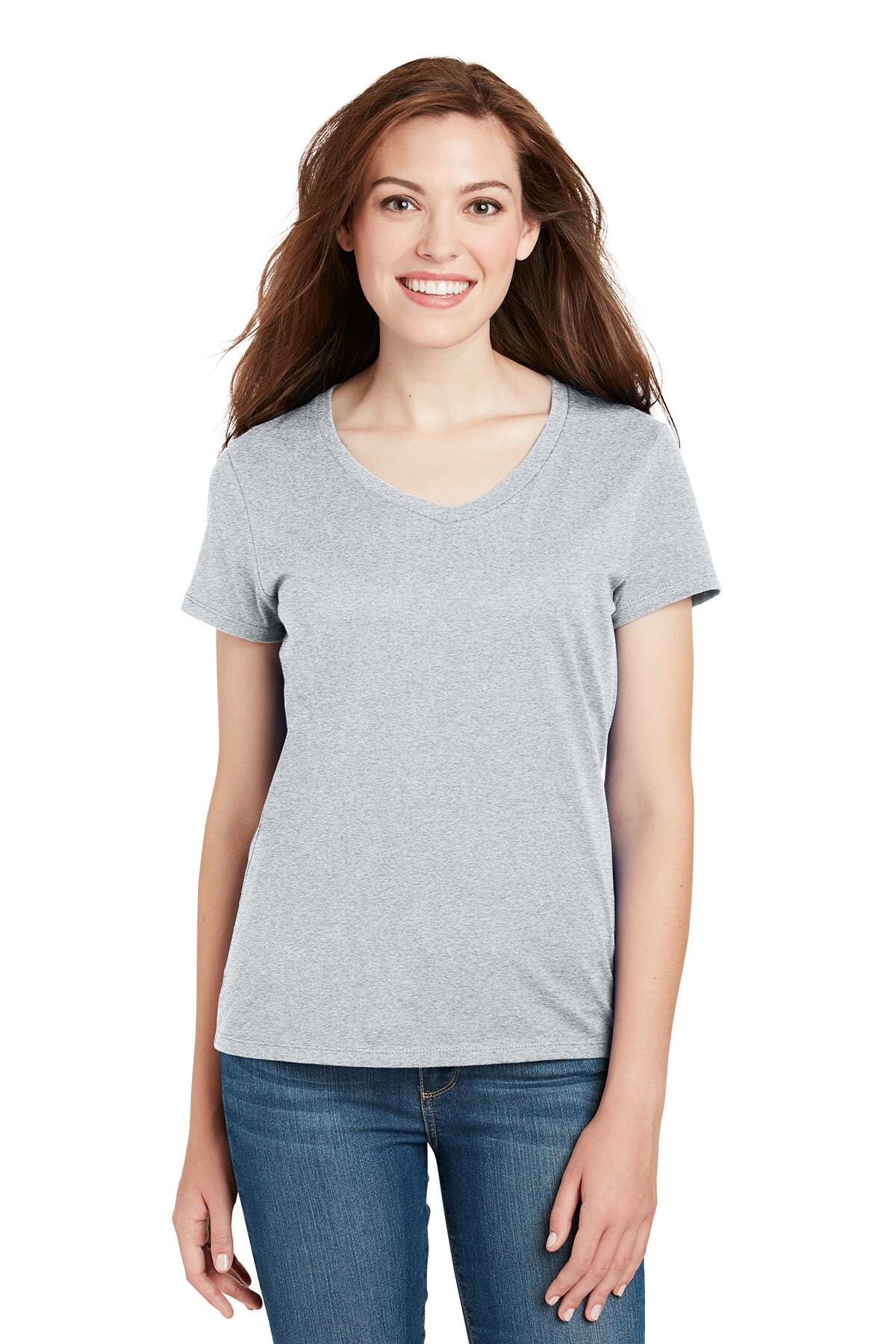 Hanes® Women's Perfect-T Cotton Short Sleeve V-Neck T-Shirt | Michaels
