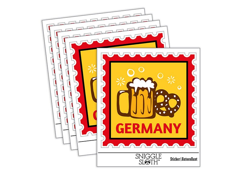 Germany Travel Beer Stein and Pretzel Waterproof Vinyl Phone Tablet ...