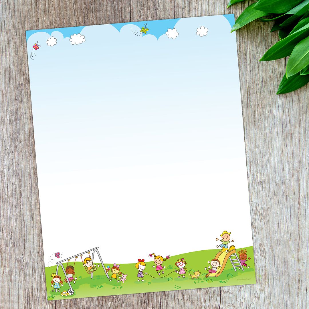 Great Papers! Lets Play Stationery Letterhead, Invitations and Announcements, Printer Friendly, 8.5&#x22;x11&#x22;, 80 Pack