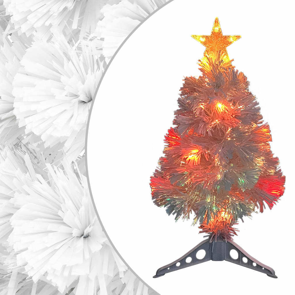 Artificial Christmas Tree with LED White Fiber Optic