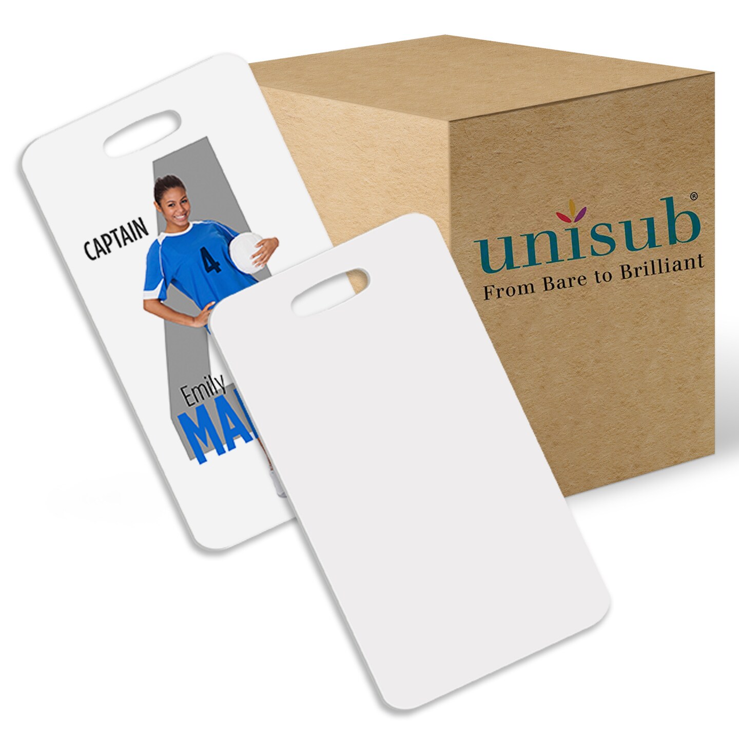 Unisub Sublimation Blank FRP Luggage Bag Tag 3 x 5.5 Rectangle