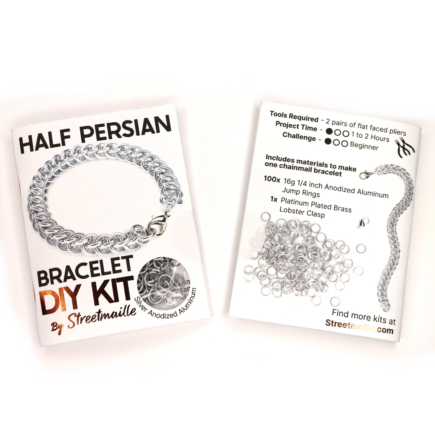Persian Dragonscale Bracelet Kit, Chainmaille Kit, Stainless Steel, Chainmail  Kit, Jump Rings, Chainmaille Bracelet Kit, Chainmail Tutorial 