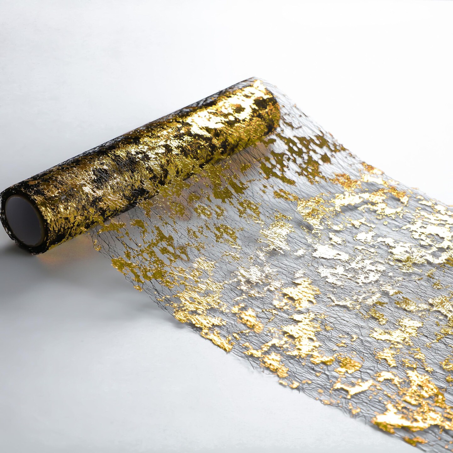 49 Feet 588 inches  Black and Gold Table Runner Sparkly Golden Metallic Foil Runners Decorations Glitter for Wedding Christmas Thanksgiving Anniversary Party Birthday by Snowkingdom
