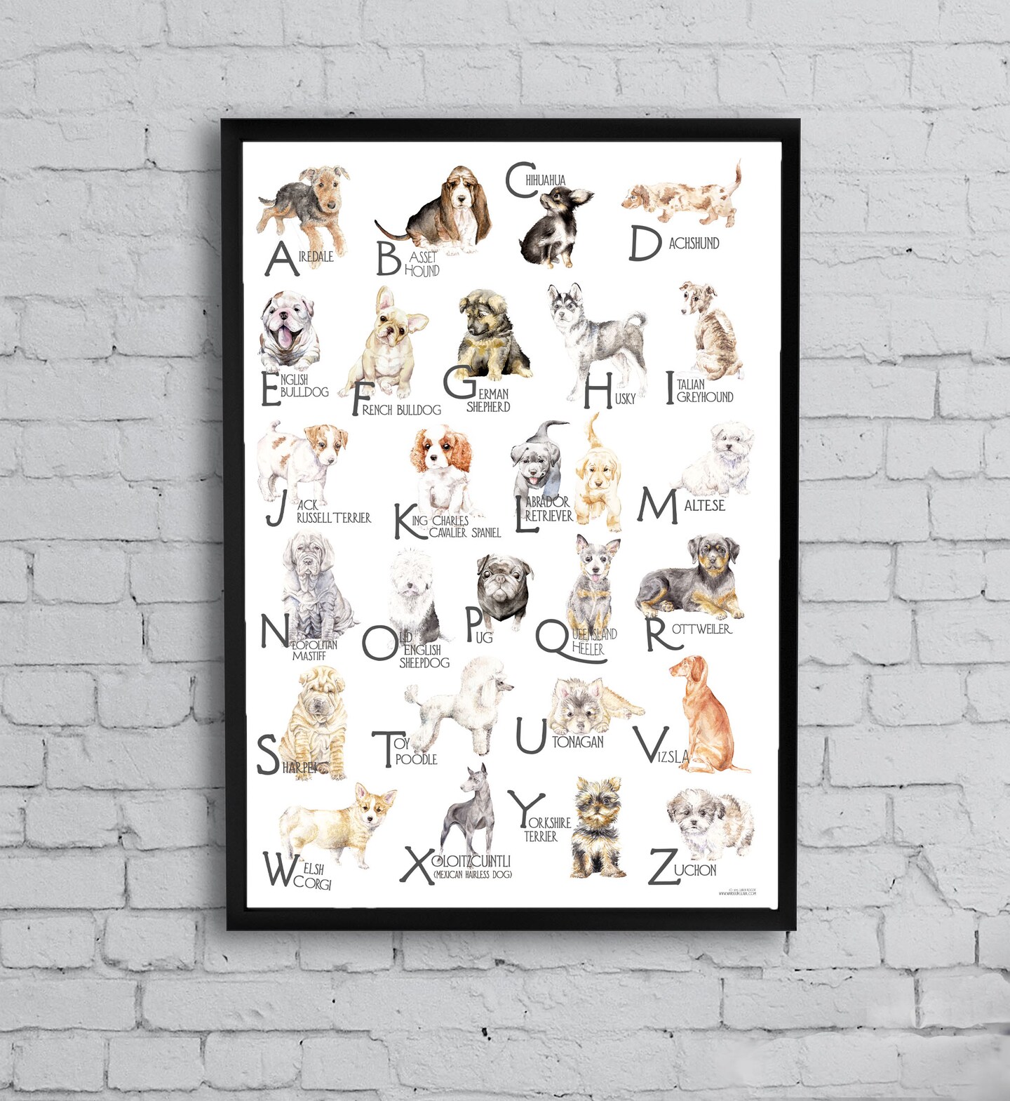 ABC Dogs Alphabet Poster | MakerPlace by Michaels