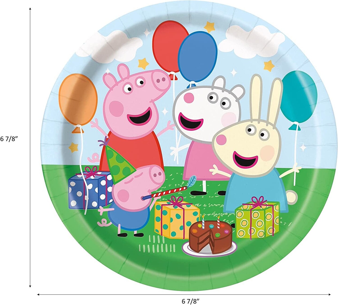 Peppa Pig Birthday Party Supplies Bundle | Peppa Pig Plates | Peppa Pig Napkins | Peppa Pig Cups | Peppa Pig Table Cover