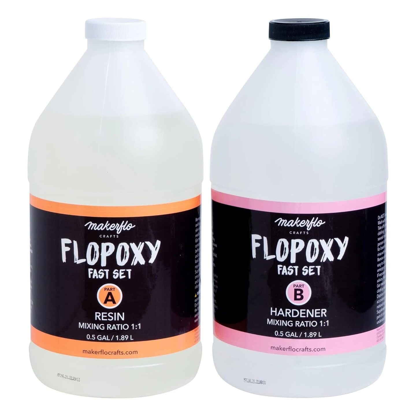 Makerflo Flopoxy Fast Set - Resin + Hardener Epoxy Kit - 1 Gallon Kit