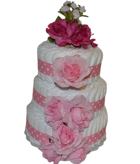 Flower best sale diaper cake