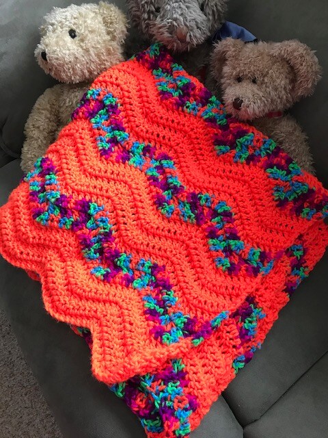 Neon best sale orange blanket