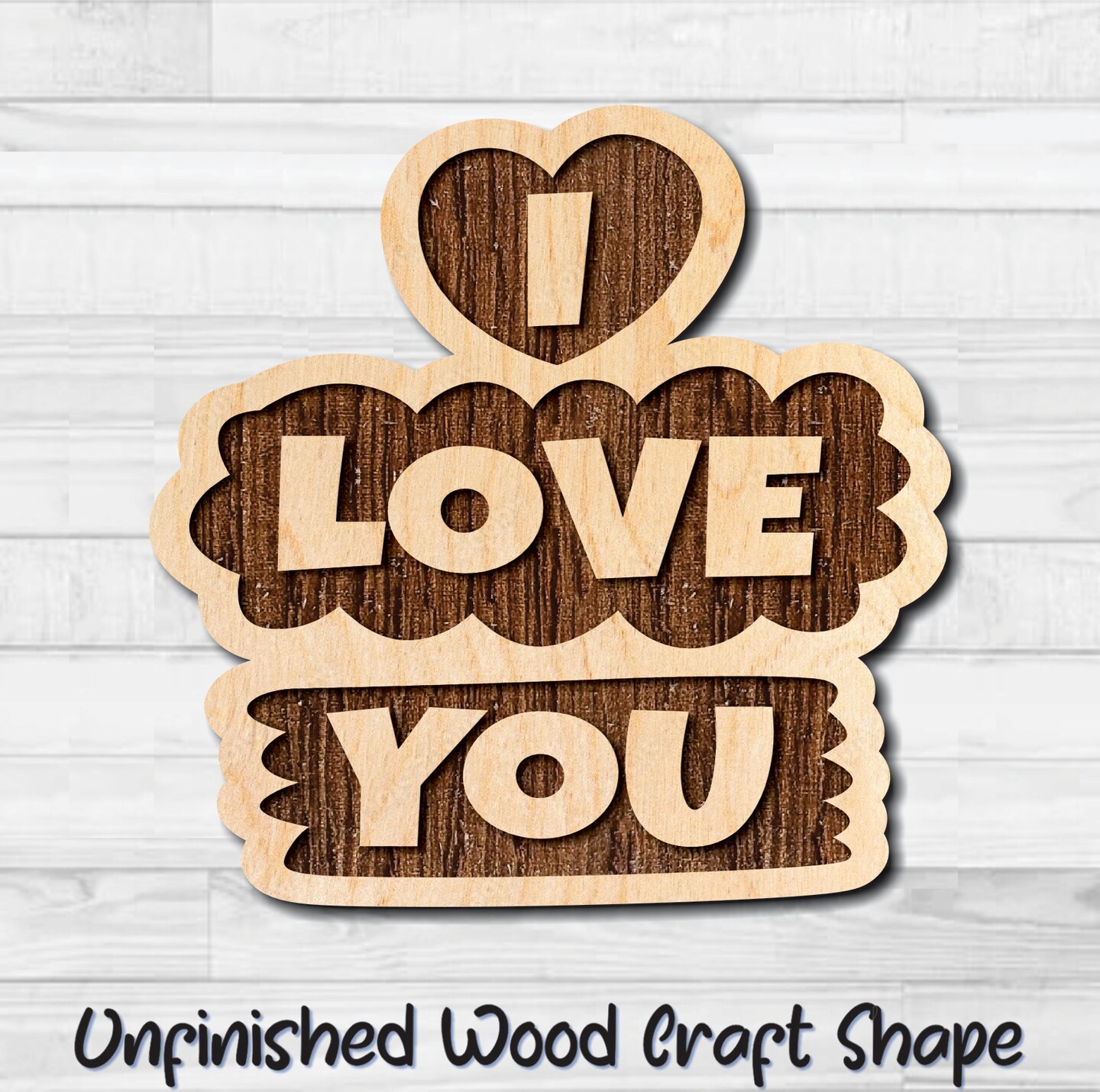 Heart Shape Laser Cut Unfinished Wood Cutout Shapes Always Check Sizes and  Measure 