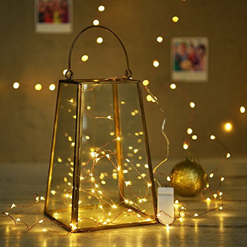 ANJAYLIA 4 Pack Fairy Lights 10ft 30 Mini LEDs String Lights Battery Operated Waterproof Warm White Starry Firefly Lights on Copper Wire, Decorative Lights for Home Wedding Christmas