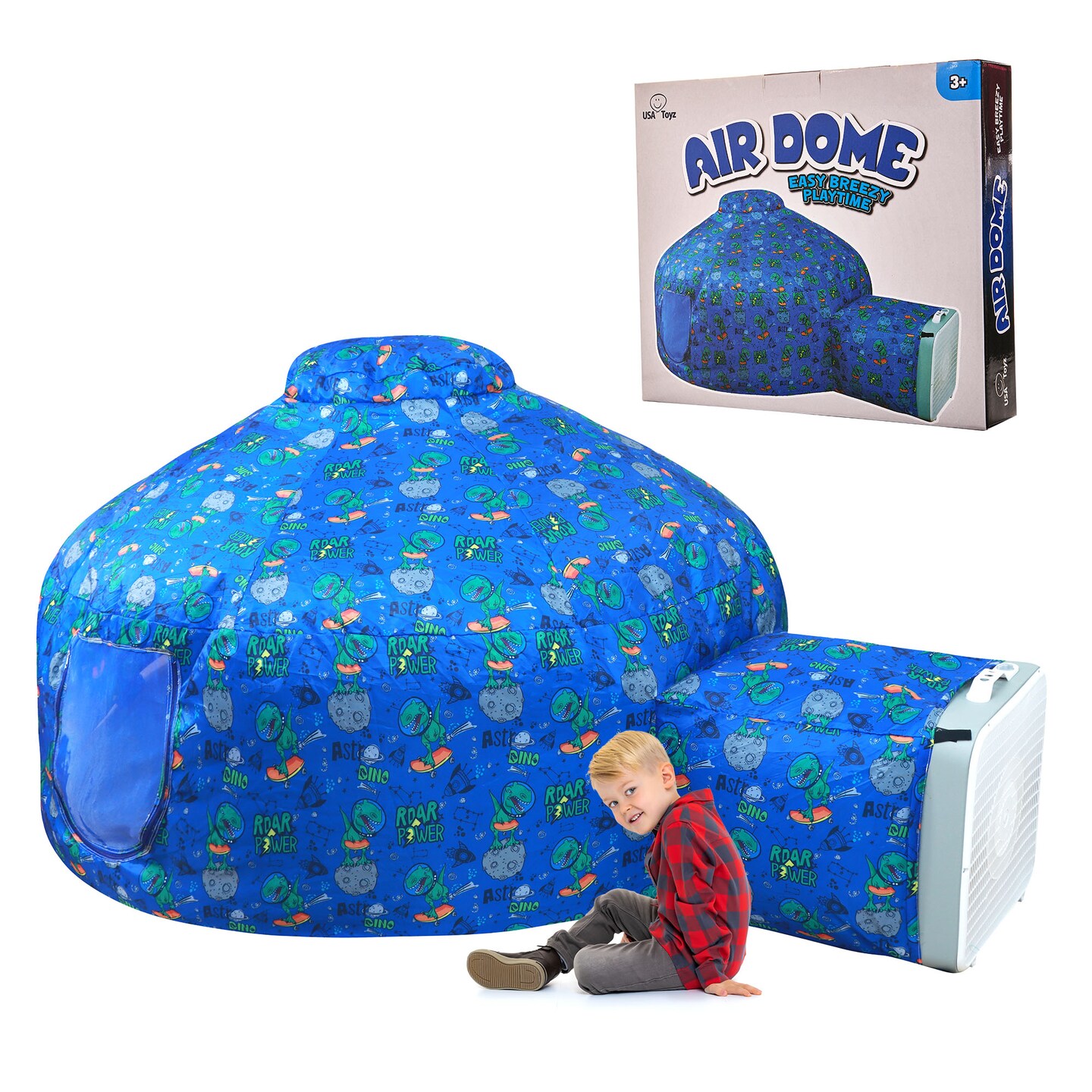 USA Toyz Air Dome Dinosaur Pop Up Tent for Kids
