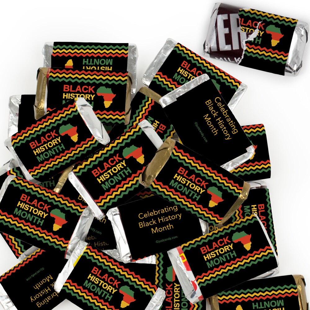 Black History Month Candy Favors Hershey&#x27;s Miniatures Chocolate