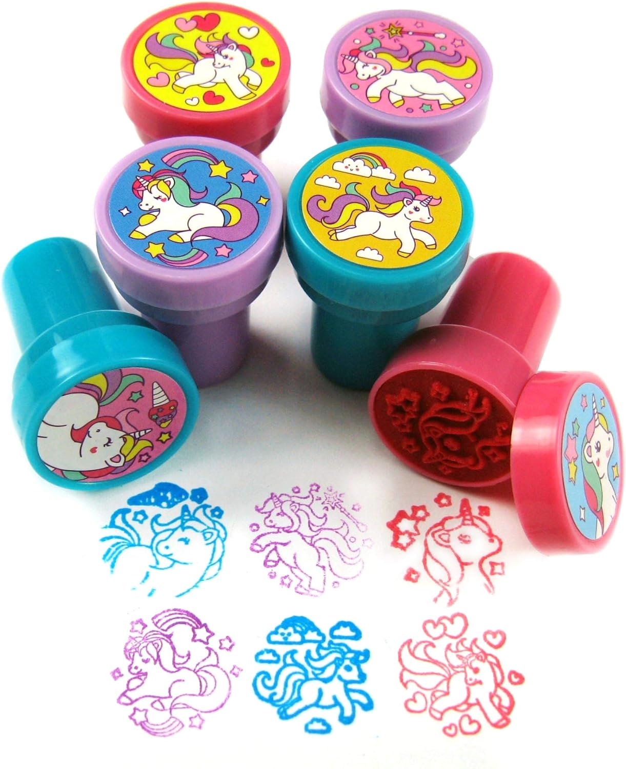 TINYMILLS 12 Pcs Unicorn Stamp Kit for Kids