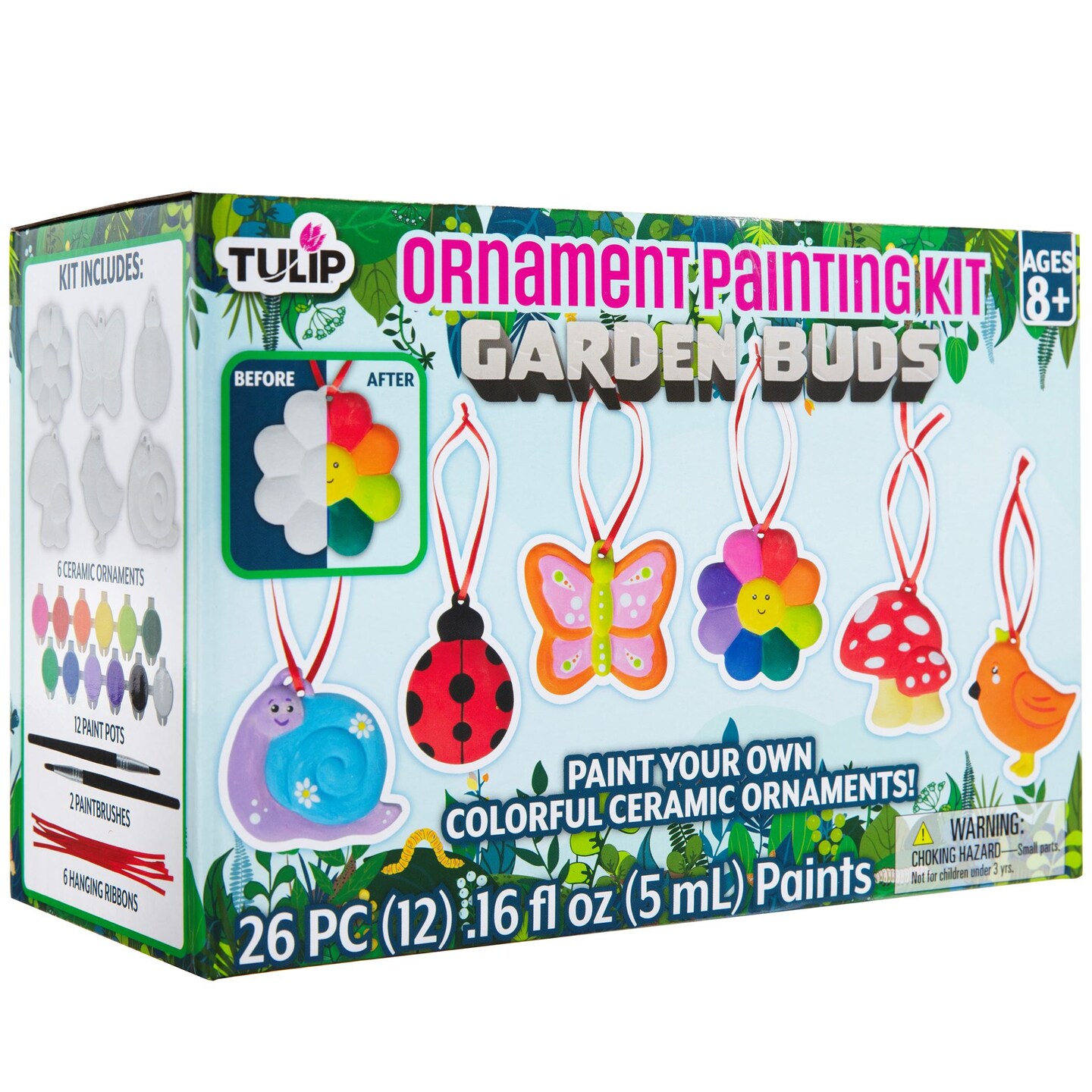 Tulip Garden Buds 6-Pc. Ornament Painting Kit