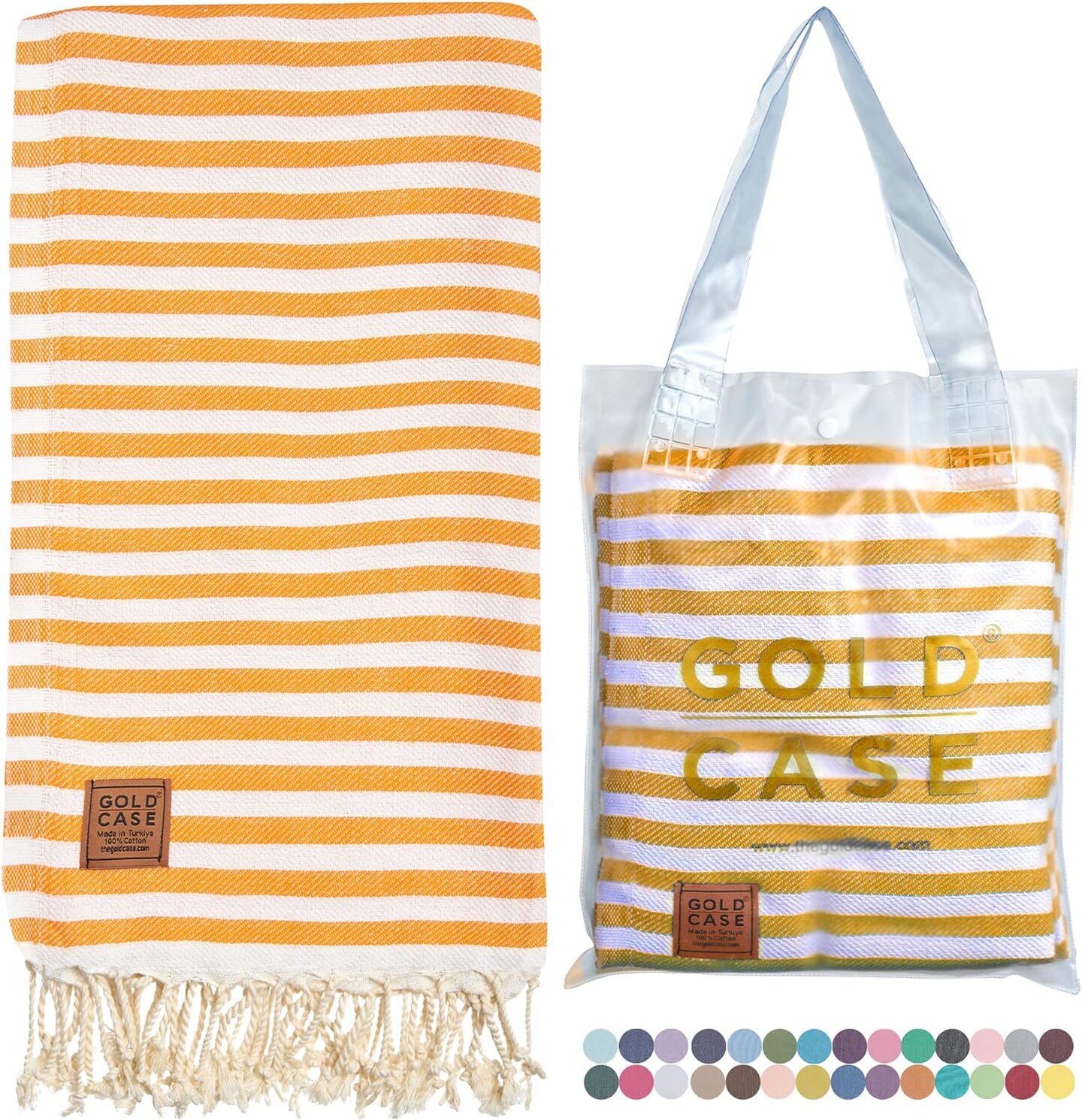 Gold best sale case towels