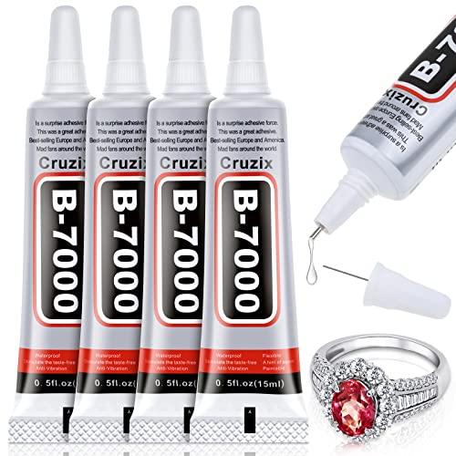 B-7000 Glue Clear for Rhinestone Crafts, Jewelry and Bead Adhesive