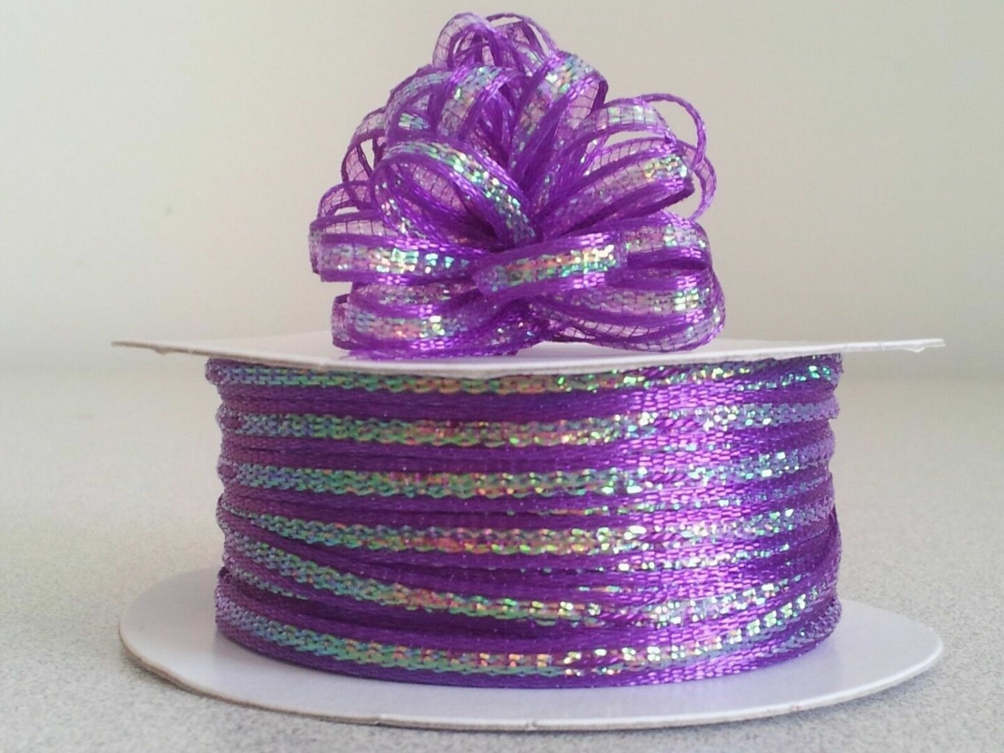 1/8" x 50 Yards Pull String Organza Ribbon for Wedding Decor and Favors