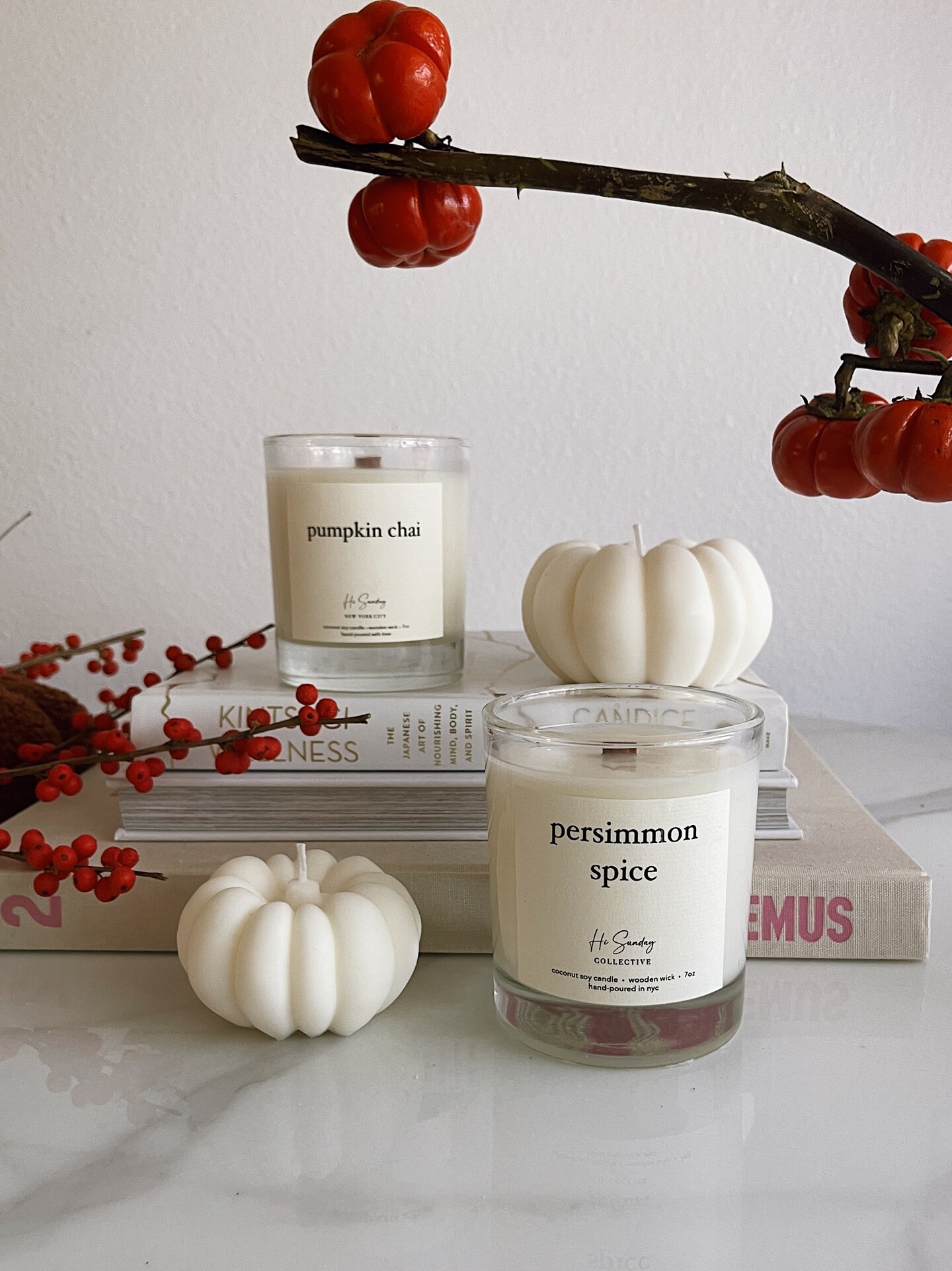 HARVEST CANDLE SET - Fall Thanksgiving Bundle