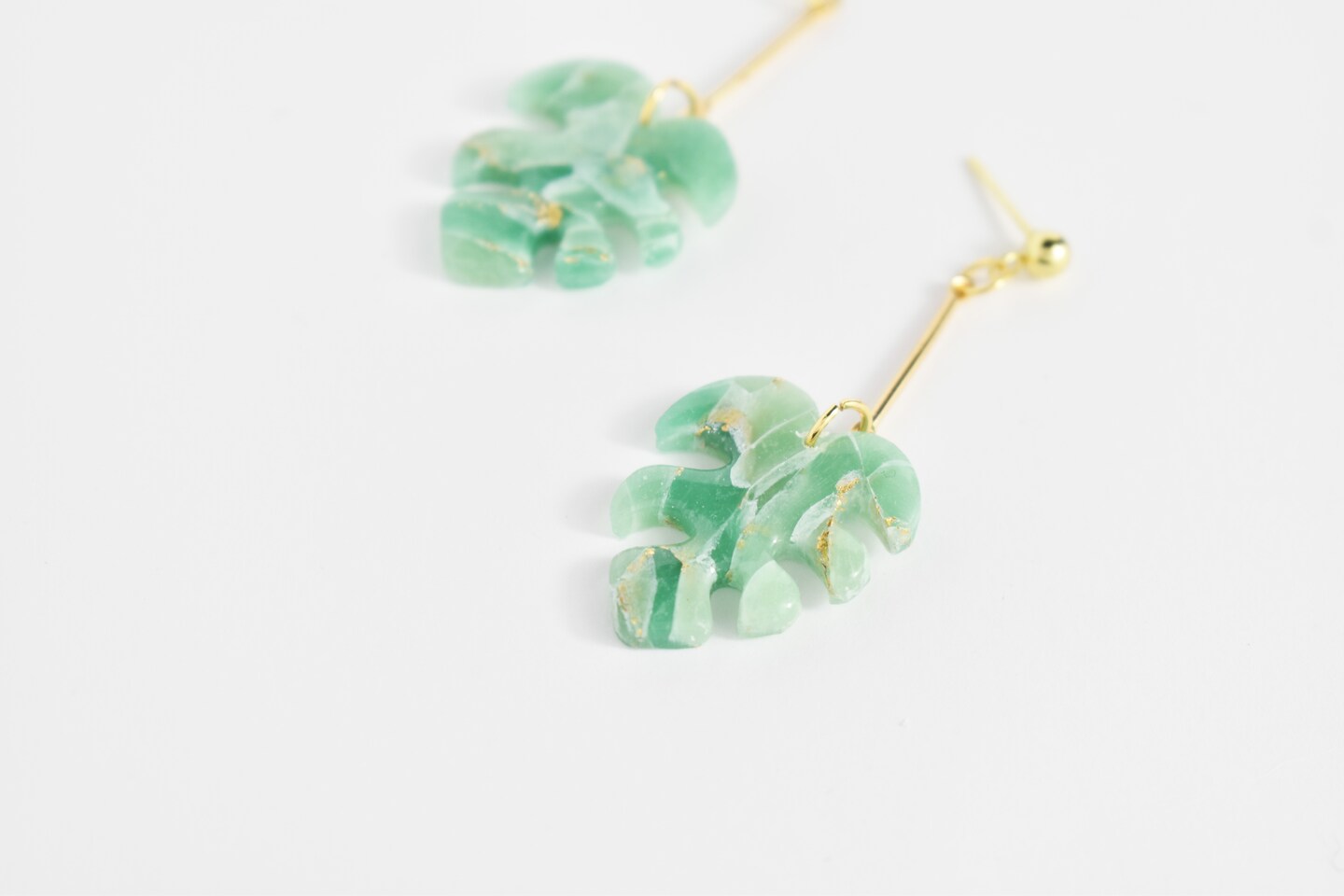 Polymer Clay Earrings Faux Gemstone Jewelry 1912 Polymer Clay