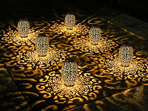 1 Pack Solar Lanterns LED Table Solar Lights for Patio Garden Courtyard Porch Courtyard Pathway Decorative
