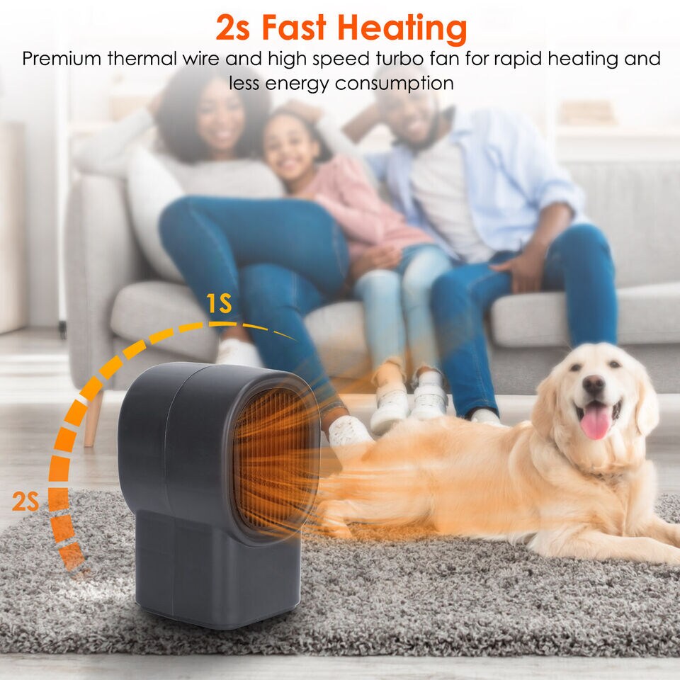 Electric Portable Heating Fan Mini Space Heater.