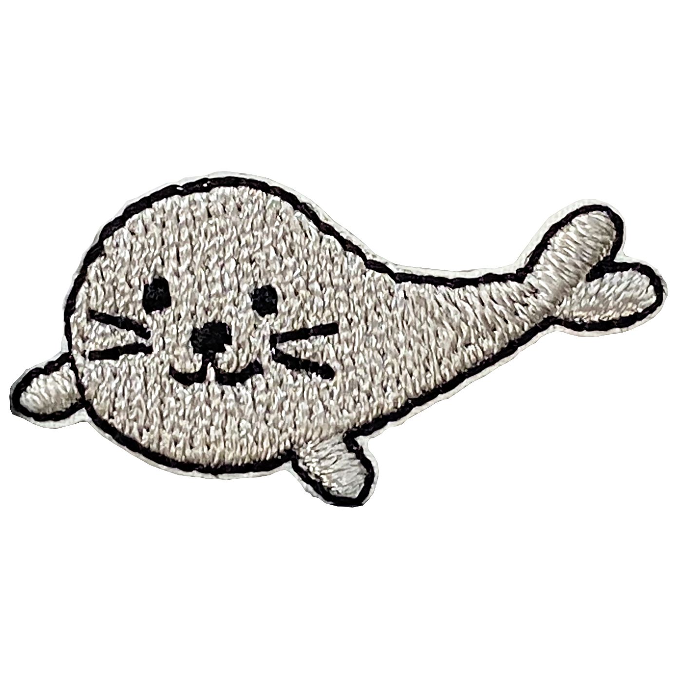 Mini Seal, Animals, Embroidered, Iron-on Patch