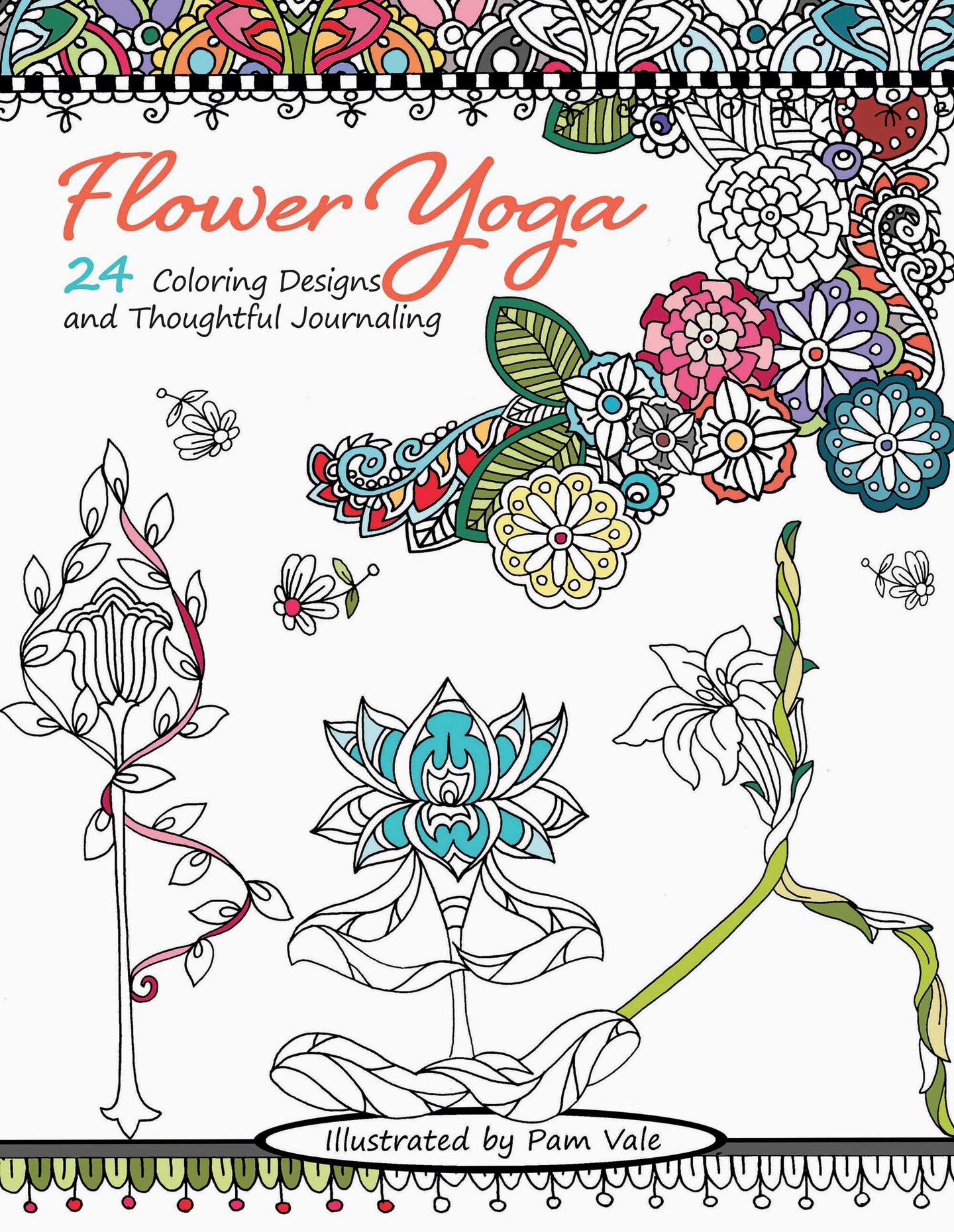 Leisure Arts Flower Yoga Coloring Book